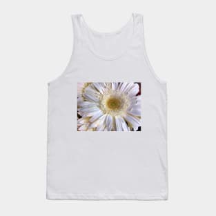 White Flower Tank Top